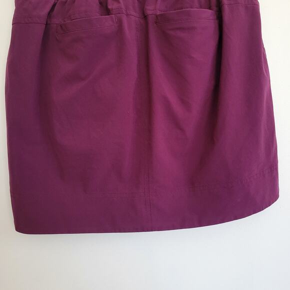 Athleta Midtown Skort Wild Bloom Purple Elastic Waist Athleisure Women 2 - Picture 6 of 10